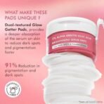 mCaffeine CLEAR GLOW 2% Alpha Arbutin Kojic Acid Brightening Serum Pads with 3% Niacinamide For Dark Spots & Pigmentation | Toner Pads for Even Skin Tone|For Men & Women | Fragrance-Free - 40N - Fast UK Delivery - Image 3