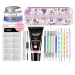 HUDA GIRL 16 IN 1 Poly Nail Extension Gel Kit: Complete Builder Gel Nail Art Set (Multicolor) - Fast UK Delivery - Image 2
