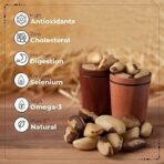 Happilo Premium International Exotic Brazil Nuts 150g Amazon/Brazilian Nut without Shell, 150 g (Pack of 1) & Happilo 100% Natural Premium California Almonds 200 g - Fast UK Delivery - Image 4