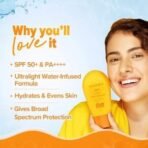 Aqualogica Glow+ Infused Water Sunscreen For All Skin Types Spf 50+ Pa++++ With Papaya&Vitamin C|Gives Glowing&Hydrated Skin|Lightweight,Hydrating & No White Cast - 50G,Pack Of 1 - Fast UK Delivery - Image 4