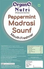 Organo Nutri Peppermint Mouth Freshener Sweet Madrasi Saunf (450 g) - Fast UK Delivery - Image 2