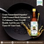 Natureland Organics Sesame Oil 1 Ltr - Cold Pressed - Fast UK Delivery - Image 3