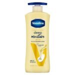 Vaseline Deep Moisture Body Lotion |For Dry Skin| Moisturised Glowing Skin| With Pro Ceramides 600ml - Fast UK Delivery