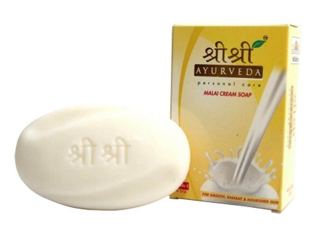 uk51wlYN-dLL.jpg Sri Sri Tattva Products Malai Cream Soap (Pack of 4) - Fast UK Delivery - Image 1