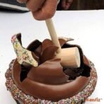 KONFIZ Wooden Cake Hammer, Wooden Malet for Pinata Cake, Smash Cake - Fast UK Delivery - Image 5