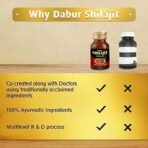 Dabur Shilajit Ayurvedic Capsules - 30 capsules | Pure Shilajit With Antifatigue , Anti Inflammatory Benefits | For Vigour & Strength | Immunity Booster | Ayurvedic Health Tonic - Fast UK Delivery - Image 7