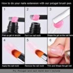 HUDA GIRL 16 IN 1 Poly Nail Extension Gel Kit: Complete Builder Gel Nail Art Set (Multicolor) - Fast UK Delivery - Image 6