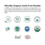 INDUS VALLEY 100% Bio Organic Amla Powder | Indian Gooseberry Powder | Phyllanthus emblica | Natural and Fresh For Healthy Hair - (200gm+50gm) - Fast UK Delivery - Image 4
