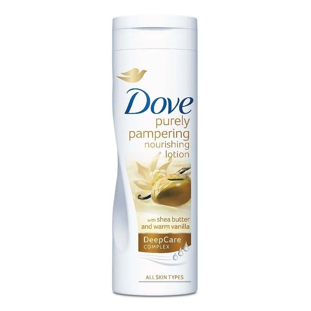 uk51x9tMfMmmL-1-1.jpg Dove Purely Pampering Nourishing Lotion with Shea Butter and Warm Vanilla, 400ml - Fast UK Delivery - Image 1