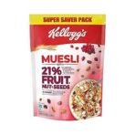 Kellogg's Crunchy Granola Chocolate & Almonds, Multigrain Flakes, 450g And Muesli 21% Fruit and Nut, High in Iron, Source of Fibre, Naturally Cholesterol Free, 750g Pack both are Breakfast Cereal - Fast UK Delivery - Image 6