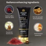 Ayouthveda Sparkling 100 ml Gold Face Wash With 24k Gold & Saffron | Face Wash for Glowing Skin Men and Women | Suitable for Normal & Dry Skin (Pack of 1, 100Ml) - Fast UK Delivery - Image 4