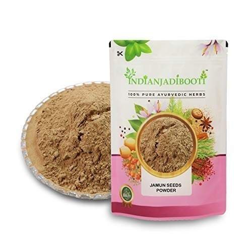 uk51xIdjqHK-L-1-1.jpg IndianJadiBooti Jamun Seeds Powder, 400 Grams Pack - Image 1