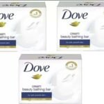 Dove Cream Beauty Bathing Bar Moisturising Cream (75g) - Set of 3 - Fast UK Delivery