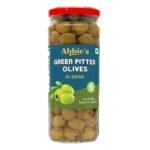 Abbie's Green Pitted Olive 450g Pack of 1 - Fast UK Delivery