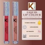 KINDED Liquid Lip Colour Vitamin E Enriched No Transfer Waterproof Long Stay Lipsticks Lip Gloss Set for Girls Women (Pack of 2, 6 ml each, Matte Finish, Shades Brick Red & Rust Crust) - Fast UK Delivery - Image 4
