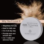 Hilary Rhoda Whitening BB Powder for Crystal Skin | Matte & Shimmer Finish Compact | 9 to 9 Stay Compact | Moisture-Infused Compact | Compact With Sponge | Weightless Formula | 20g (Matte 1 - Shade 05) - Fast UK Delivery - Image 4