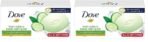 Dove Fresh Beauty Bar (pack of 12) 75g each for Hydrated Skin with Cucumber & Green Tea Leaves scent - Fast UK Delivery