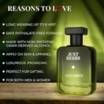 Just Herbs Intense Oud Green EDP Perfume Spray for Men Long Lasting Fragrance - 50 ml - Fast UK Delivery - Image 4