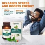 Himalaya Organic Ashwagandha 670Mg |Helps Release Stress | Rejuvenates Mind And Body | General Wellness | Tablet, Pack Of 60 - Image 4