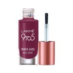 LAKME 9To5 Primer + Gloss Glossy Finish Nail Colour, Desert Rose, 6 Ml - Fast UK Delivery