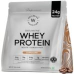 Wellbeing Nutrition Whey Protein Isolate + Concentrate (Cappuccino) | 24g Protein, 12g EAA, 5.8g BCAA | Clinically Proven 2x Muscle Protein Synthesis| 4B CFU Probiotics & Digestive Enzymes | 1kg - Image 2