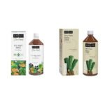 Kapiva Dia Free Juice, 1L | Amla, Karela, Jamun, Guduchi & 7 More & Kapiva Aloe Vera + Amla Juice | Cold-pressed Juice for Glowing Skin | Helps with Acne and Metabolism (1L), Bottle - Fast UK Delivery