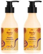 Plum BodyLovin' Vanilla Caramello Body Lotion | Cocoa Butter & Vitamin B5 For Deep Moisturization| Non-Greasy | Soft & Glowing Skin| For Dry to Very Dry Skin | Warm & Cozy Vanilla Fragrance (240 ml) - Fast UK Delivery