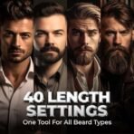 Beardo Chrome Beast Multipurpose Full Body Groomer Trimmer Set For Men | 40 Length Settings | 8 attachments | Beard/Hair/Body/Precision/Ear/Nose Trimmer|With Dock|90 min. run time | All-in-1 trimmer | Gift For Brother | Gift For Friends - Fast UK Delivery - Image 6