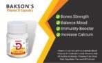 Bakson's Vitamin D Plus, Promotes Calcium Absorption, Bone Health, Muscle Strength & Boosts Immunity | Comes With Vitamin A,B,C & E for All Age Groups - (30 tab) - Image 6