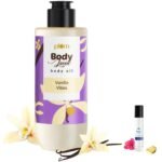 Plum BodyLovin' Vanilla Vibes Body Oil (100 ml)&Plum Women's Body Lovin' Hawaiian Rumba Eau De Parfum Long Lasting Scent Mini Perfume, 15ml - Fast UK Delivery
