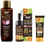 WOW Skin Science Black Seed Hair Oil - Controls Hair Fall - No Mineral Oil & Brightening Vitamin C Foaming Face Wash & Brightening Vitamin C Face Wash - Fast UK Delivery - Image 2