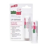 SebaMed Lip Defense Lip Balm With Spf 30 + Vit E | Regenerates Dry, Chapped Lips | Intensive Care With Vit E, Jojoba Oil & Chamomile |Clinically Tested | For Men & Women, 4.8 Gm, White - Fast UK Delivery