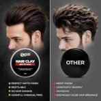 Beardo Hair Clay Wax for Men, 100 gm | Hair Clay for men | Styling Wax | Volumizing | Strong Hold | Restylable |Matte Finish | Easy to Wash Off | Texture Clay for Men - Fast UK Delivery - Image 7