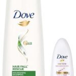 Dove Hair fall Rescue Shampoo, 180 ml & Dove Eventone Deodorant Roll On For Women, Antiperspirant Underarm Roll On Removes Odour, Keeps Skin Fresh & Clean, Alcohol Free, Paraben Free, 50 ml - Fast UK Delivery