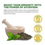 Dabur Vedic Suraksha Green Tea - 100 tea bags | Immunity Booster| with the Goodness of 5 Ayurvedic Herbs - Fast UK Delivery - Image 3