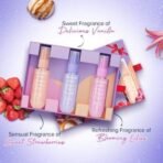 Aqualogica Refresh+ On the Go Set of 3 Perfume Body Mist | Travel Friendly | Long Lasting | Warm, Sweet & Floral Fragrance | Double Duty Mist for Hair & Body | Gifting For Valentine's Day, Birthday, Anniversary & Special Occasions | Premium Gift Pack | 20 ml x 3 - Fast UK Delivery - Image 4