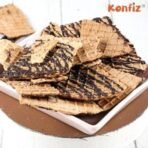 Konfiz Waffle Chips | Crunchy Baked Chips with Dark Choco Drizzle | 100% Eggless | Freshly Baked | 40 gm Pack Each | (160 g (Pack of 4)) - Fast UK Delivery - Image 4