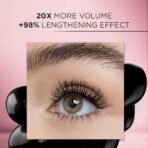 L'Oreal Paris Volumising Mascara, Waterproof, Enriched Caring Formula, Smudge-Proof Wear, Lash Paradise, Colour: Black, 7.6 ml - Fast UK Delivery - Image 5