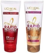 L'Oreal Paris Rapid Reviver Total Repair 5 Deep Conditioner, 180ml & L'Oreal Paris Rapid Reviver 6 Oil Nourish Deep Conditioner, 180ml - Fast UK Delivery - Image 2