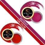 KINDED Lip Eye and Cheek Tint Combo for Women Girls Longlasting Moisturizing Nourishing Pigmented Lip Colour Lipstick Balm Eyeshadow Blush (Creamy Matte Finish, Beetroot & Retro Red, 8 gm each) - Fast UK Delivery - Image 3