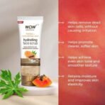 WOW Skin Science Papaya and Hyaluronic Acid Hydrating Face Scrub | Gently Exfoliates | Unclogs Pores | Removes Dead Skin Cells | Improves Skin Elasticity | Hydrates & Moisturize Skin| 100 gms - Fast UK Delivery - Image 5