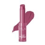 Mila Beaute Creamy Comfort Matte Long-Lasting Lipstick for Women | Highly Pigmented & Hydrating Lipstick with Jojoba | Single Swipe Application | Suitable for Indian Skin Tones - MAUVE PINK - Fast UK Delivery