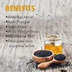 Nutriorg Black Seed Oil, 500 mg Capsules | Extra Virgin Cold Pressed Nigella Sativa | Organic Black Seeds | Supports Weight Loss & BMI Maintenance | 60 Soft Gel Capsules - Image 3