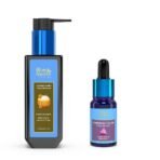 Blue Nectar Kumkumadi Tailam Face Serum with Saffron & Blue Nectar Radiance Face Cleanser with Raw Honey - Fast UK Delivery