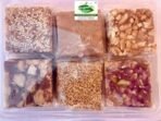 Organic Bites Assorted Premium 6 in 1 Chikki Box - Dry Fruit Chikki, Rose Petal Cashewnut (Kaju) Chikki,Sesame Seed (Til) Chikki, Peanut & Jaggery Chikki, Peanut & Sesame Seed (Til) Chikki and Coconut Chiki (Chikki Combo Pack of 6 in 1) -500 gm - Fast UK Delivery - Image 3