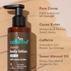 mCaffeine Deep Moisturizing Choco Body Lotion with SPF for Sun Protection | All Season Moisturizer for Body with Cocoa Butter & Shea Butter | Non-Sticky Body Lotion for Women & Men (150ml) - Fast UK Delivery - Image 5