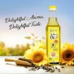 Nutriorg Cold Pressed Organic Sunflower Oil & Groundnut Oil, 1000 ml ( Pack of 2* 500 ml) | Essential Cooking Purpose | Vitamin E Rich - Fast UK Delivery - Image 4