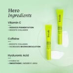 FoxTale Brightening Under Eye Cream|Vitamin C, Caffeine, And Hyaluronic Acid|Reduces Dark Circles And Puffy Eyes|Brightens Undereye With A Ceramic Tip|For All Skin Types|For Men And Women|20Ml - Fast UK Delivery - Image 4