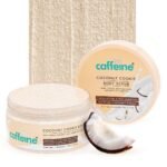 mCaffeine Coconut Cookie Body Scrub for Exfoliation & Tan Removal with Coffee, Coconut Milk, Apricot & Shea Butter | Reduce Skin Darkness | Calming Coconut Aroma | Glowing Skin For Men & Women - 175g - Fast UK Delivery