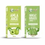 Nutriorg Amla & Wheat Grass Juice - 500 ml | Company Own Farmlands | Immunity Booster | Detoxification - Fast UK Delivery